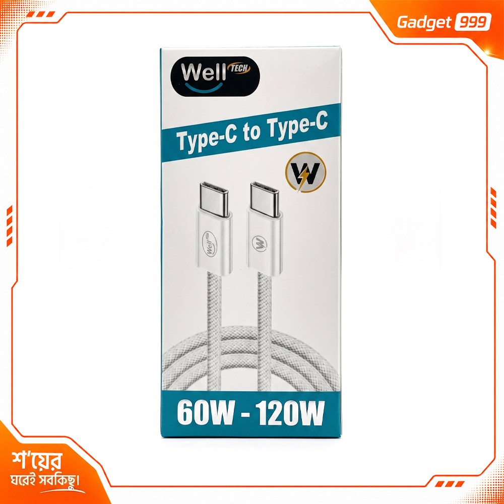60W Fast Charging Data Cable ৬০W ফাস্ট চার্জিং ডাটা ক্যাবল