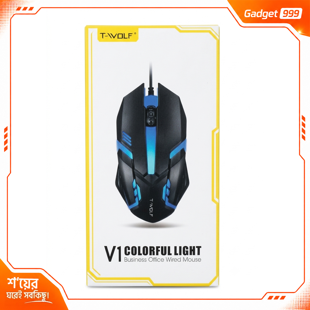 T-WOLF V1 RGB তারযুক্ত গেমিং মাউস
