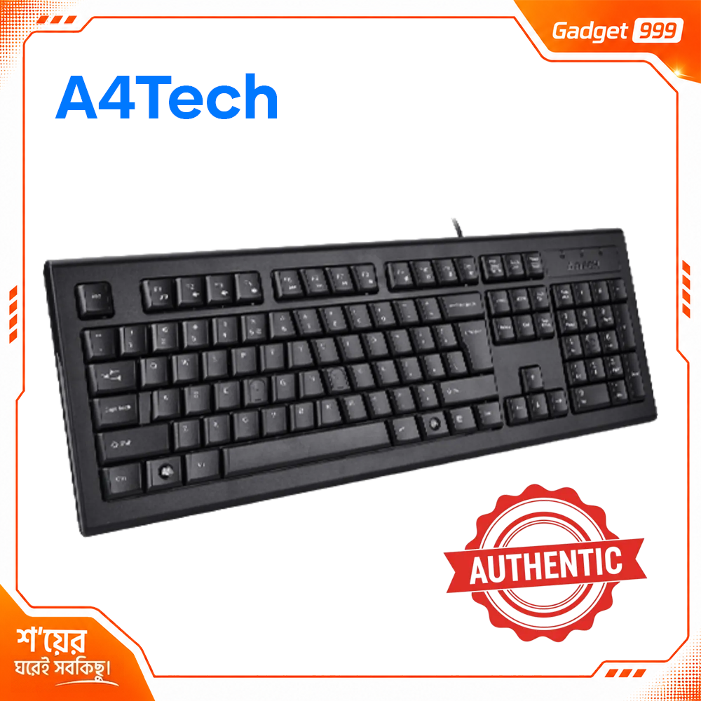 A4TECH KRS-82BD তারযুক্ত মাল্টিমিডিয়া কীবোর্ড (বাংলাসহ)