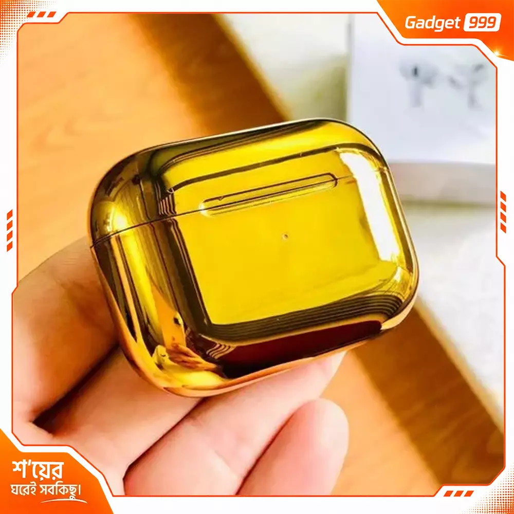 Stylish Gold, Silver, Copper, Blue Shine Airpods Pro 2nd Gen 1:1 High Quality