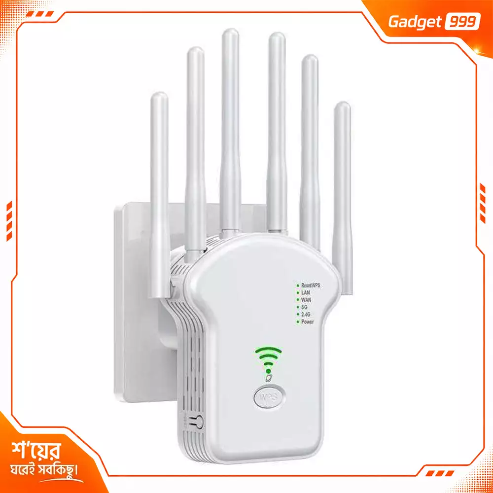 3 in 1 WiFi Range Extender Repeater Router with 6 Antenna